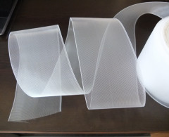 Люверсная лента клеевая №1001 (шир100мм) (в кор. 18 шт по 50м) органза