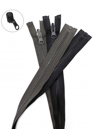 Молния трактор Т5 1 замок у/з бегунок перекидной LOGO 80см в Волгограде