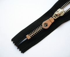 Молния металл Т-8 1 замок 18см (100шт) никель