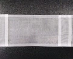 Шторная тесьма 100мм №1011 органза, трубная лента 2 нитки (кор.18 шт по 50 метр)