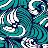 Полотно трикотажное Кулирка 30/1 набивная в рулоне  в Волгограде