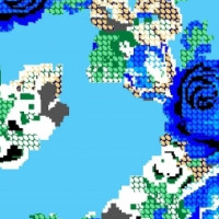 Полотно трикотажное Кулирка 30/1 набивная в рулоне  в Волгограде